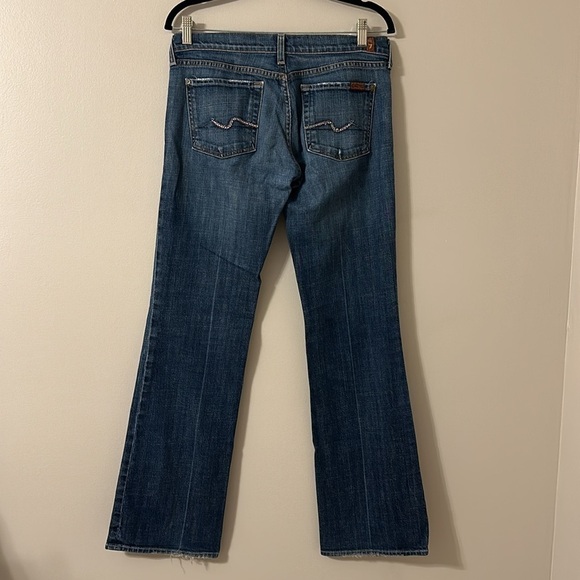 7 For All Mankind Blue Boot Cut Jeans - bought and didn’t fit my butt😭 - Picture 2 of 10
